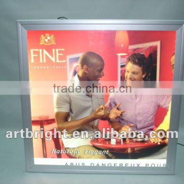 Advertising single side LED ultra thin light box(with aluminum flip-open frame)