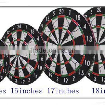 18"x 1-1/2" Standard Size Flocked Paper Dartboard For Indoor Game, 2015 Hot Sell photo-3