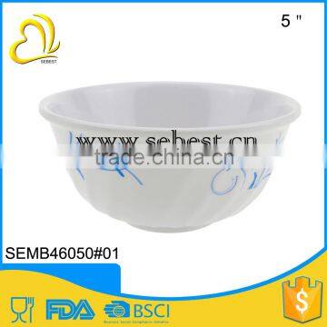 Melamine bowls for rice and soup, embossed surface, FDA standard