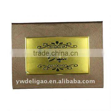 Office Stationery Square Foil Stamping Logo Art Wallpaper Wrapping Arabia Honor Certificate, Good Quality Certificate