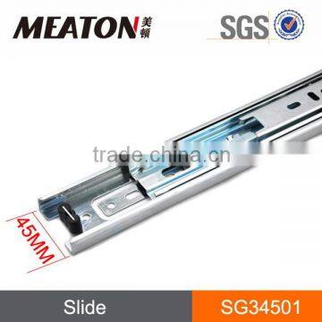 3 fold 45mm ball bearing drawer slide