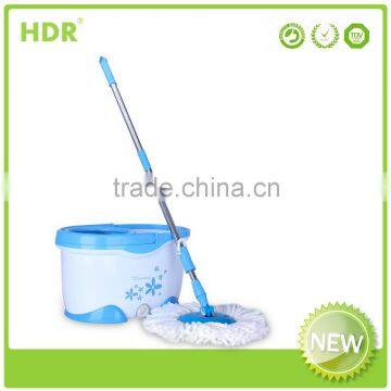 HDR-M015B-Y bucket mop 360 Spin Magic Mop,Hand Press With Wringer Mop Bucket