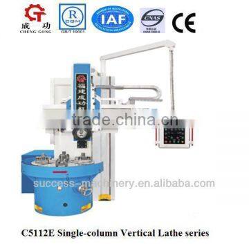 C5112E Single column manual VTL vertical lathe machine