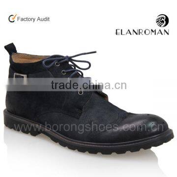 Men's shoes black fashion high ankle