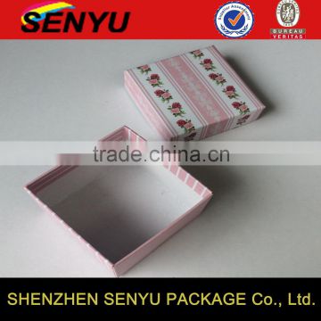 Customized Paper Packaging Flower Printing Hard Cardboard Box