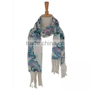 fashen fashion viscose silk shawl scarf supplier