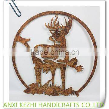 KZ160158 Deer Home Decor Decorative Metal Wall Plaque