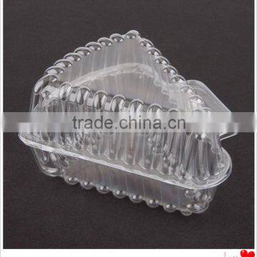 Plastic triangle food container for sandwishes/cake packaging