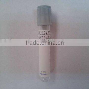 Non vacuum blood collection fluoride oxalate tube