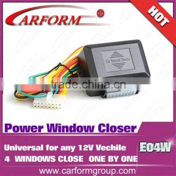 Universal car power window closer system with 2 and 4 window close open one by one