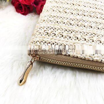 High Quality Long New Fashion Mix Colors Women PU Linen Cluth Wallet Famous Brand Designer Bag Purse Wallet photo-2