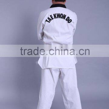 Taekwondo Unfiorms in 55% Cotton 45% Polyester Fabric for Kids and Adults Good Quality for Competition and Training photo-2
