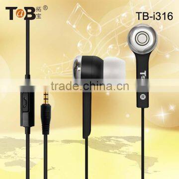 Top selling earphones, in ear earphone for mobilephone,earphone with mic and volume control