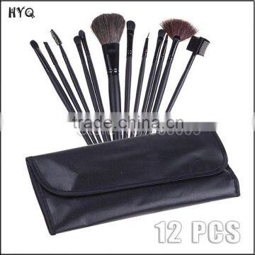 12pcs/set Professional makeup brush set with leopard print bag Make up brushes kit