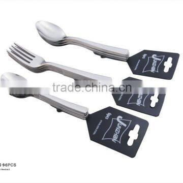 New style Stainless steel flatware with headcard