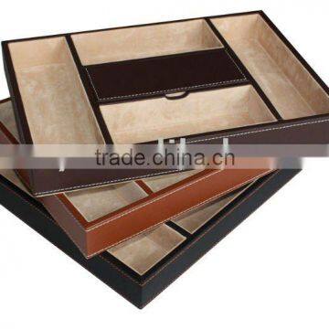 Fashion Design Leather Valet Tray