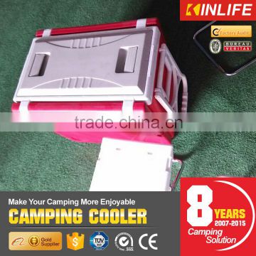 Camping Cooler Box With Fold-able Table and Chair