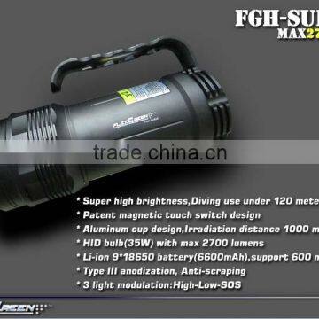 HID High Bright Handhold Rechargeable Diving Torches and Flashlights photo-2