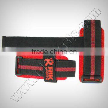 Lifting Straps Padded With Neoprene, Blue & Black Webbing With Plastic Buckle, Velcro Closure photo-2