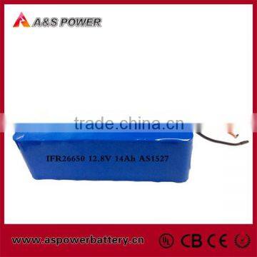 Lithiumm Rechargeable Lifepo4 26650 4S4P 12v 14ah battery for solar street light
