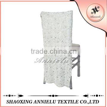 Wholesale white embroidered banquet chair covers