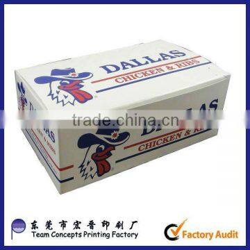 Custom printing Cardboard chicken wing box                        
                                                Quality Choice