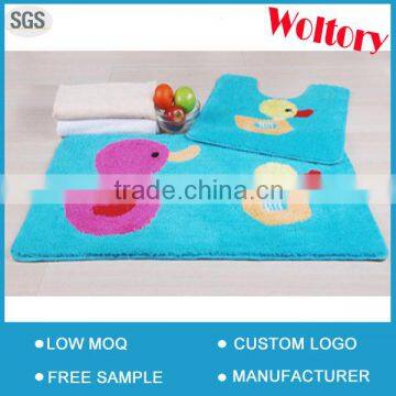 Shaggy Jacquard Hand tufted Waterproof anti-skidding Bathroom Floor mat