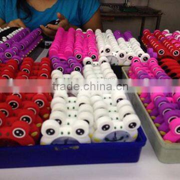 2015 Newest Cartoon Animal Plants Character Customized Pantone Color Lovely Silicone Table Clock, Plant Table Clock photo-3