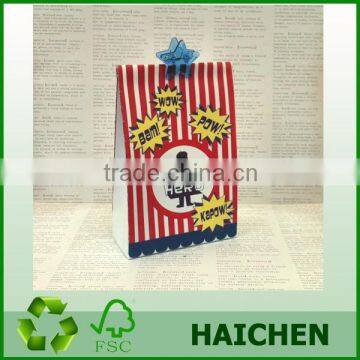 Superhero thanksgiving plastic gift paper bag