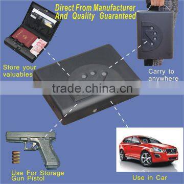 Wholesale- MD500 Micro Vault Digital electronic Jewelry Car gun pistol portable security storage steel mini Safe Box