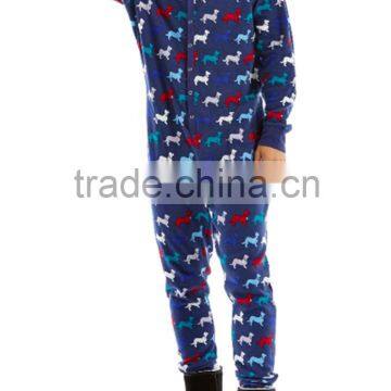 100% Cotton Wholesale Warm Dog Type Printed Pajama For Men