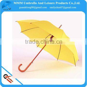 2014 HOT yellow stick auto wooden umbrella