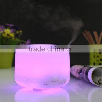 500ml PP materials ultrasonic air humidifier purifier aroma diffuser with LED Light