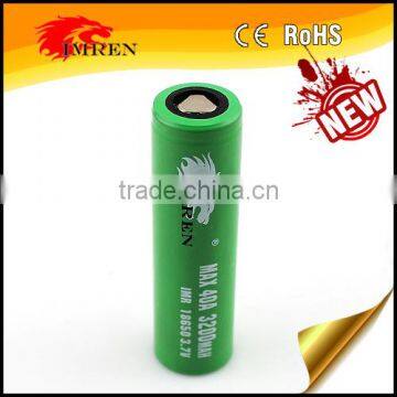 Wholesale high drain IMREN 18650 3200mah 40A battery 18650 3.7v battery 18650 battery vape batery