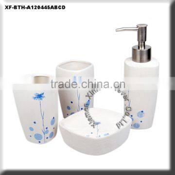 4 pcs ceramic bathroom supplies