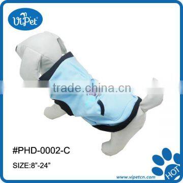 Pet hoody with blue crown pattern clothes