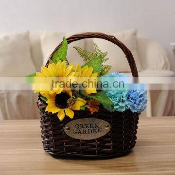 Cheap Handmade Custom Laundry Baskets Wicker Storage Baskets Picnic Baskets Flower Baskets