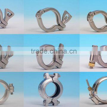 Wholesale all types of clamps,high pressure/3-pcs/hevy duty clamp stainless