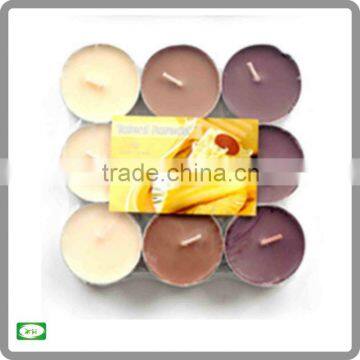 9pc pack of 4 hour scented tealight candle/