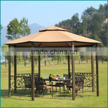 Large outdoor luxury octagon gazebo 4X4M JJBH-25