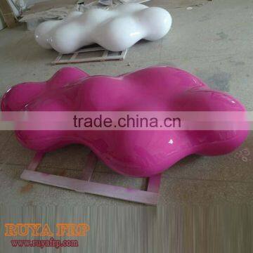 2.1M Fiberglass Modern Furniture FRP Stool Hotel Decoration Waiting Chairs RUYA Brand Factory Outlet photo-3