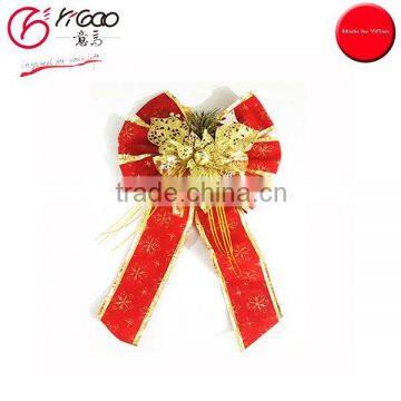 700033 bowknot ribbon christmas bell decoration