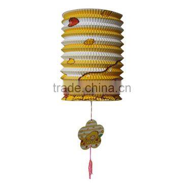 Customized Printed Hanging Accordion Cylinder Paper Lantern