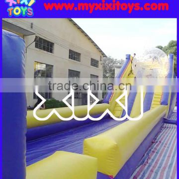 Exciting inflatable human hamster ball ramp,zorb ball inflatable ramp slide