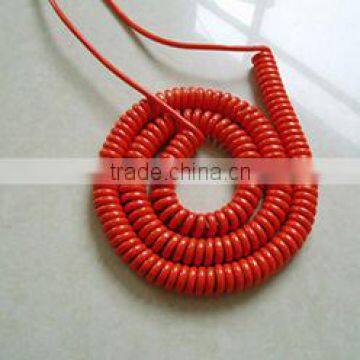 Very Flexible Spiral Cable With Terminals coil cable