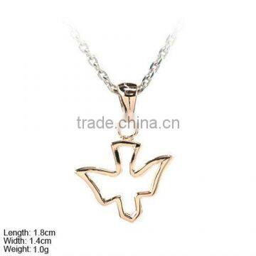[PSA-1001b] 925 Silver Religion Pendant/Charm, Sterling Silver Descending Dove Pendant/Charm