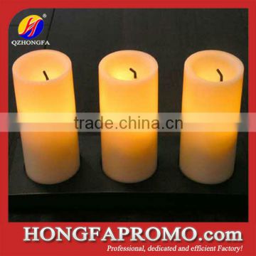 Pillar real wax led home decoration candle