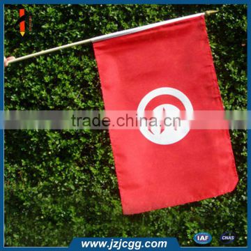 custom polyester hand held stick flag