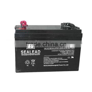 maintenance free 12v 100A lead Acid battery used for emergency light
