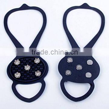 2016 Promotion anti-slip silicone rubber reusable shoe covers rain snow ice climbing crampons